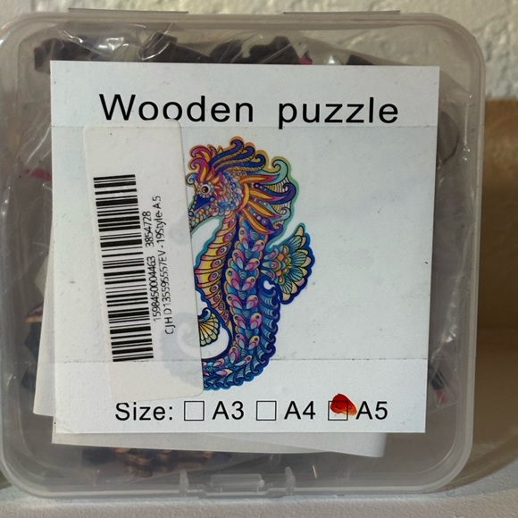 Colorful Animal Wooden Puzzle Set - Picture 5 of 8